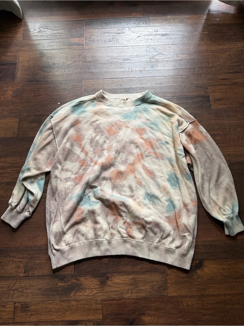 Free People Tie-Dye Crewneck Sweatshirt Size Medium